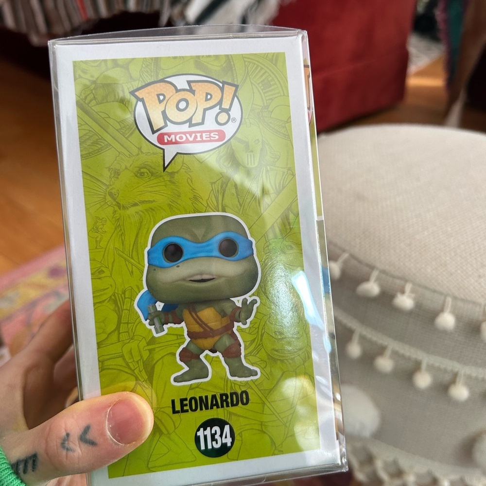 Leonardo Funko Pop! Movies 1134 Teenage Mutant Ninja Turtles Pop TMNT 2 - Picture 5 of 8
